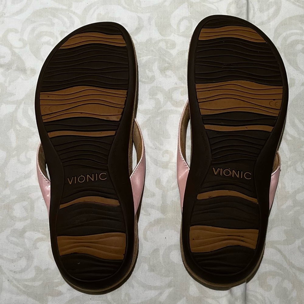 VIONIC WOMEN’S REST BELLALL TOEPOST SANDAL PINK - Picture 4 of 12